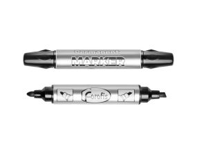Permanentne marker FOROFIS kahe otsaga 1-5mm &amp; 3.0mm must