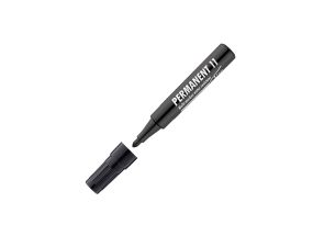 Перманентный маркер ICO 1-3мм, конический, черный