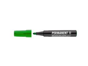 Перманентный маркер ICO 1-3мм, конический, зеленый