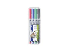 Перманентный маркер STAEDTLER Lumocolor 317M 10 мм набор из 4 цветов