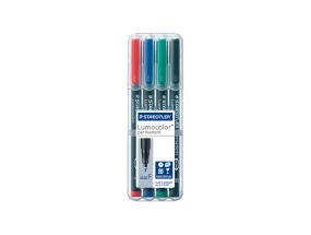 Перманентный маркер STAEDTLER Lumocolor F 318 06 мм набор из 4 цветов