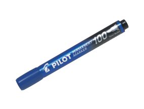 Permanentne marker PILOT 100 koonilise otsaga 1mm sinine