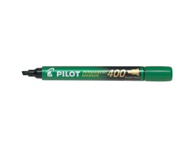 Permanentne marker PILOT 400 lõigatud otsaga 4mm roheline