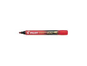 Permanentne marker PILOT 400 lõigatud otsaga 4mm punane