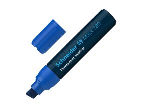 Permanent marker, 4-12 mm, chisel tip, SCHNEIDER "Maxx 280", blue