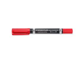 Перманентный маркер Staedtler DUO 348 0,6/1,5mm красная