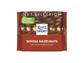 Milk chocolate RITTER SPORT with whole hazelnuts 100g