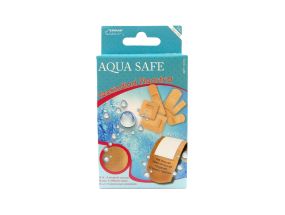 Plasters waterproof Aqua Safe different sizes 24 pcs in a box