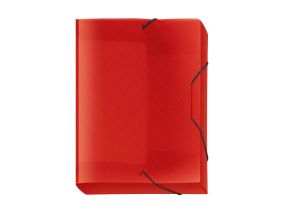 File folder A4 30mm red plastic
