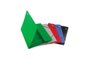 Plastmapp kummiga A4 roheline