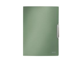 Plastic folder A4 rubber LEITZ Style green