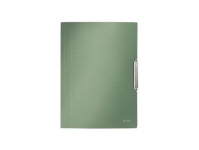 Plastic folder A4 rubber LEITZ Style green