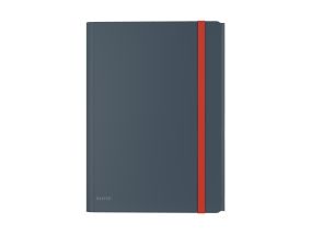 Plastic folder A4 with rubberized extra pocket LEITZ Cozy gray