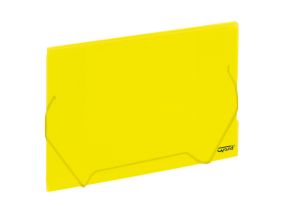 Plastmapp kummiga GRAND A4 läbipaistev kollane