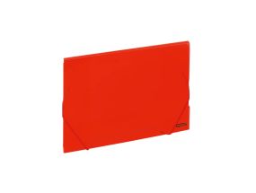Plastmapp kummiga GRAND A4 läbipaistev punane