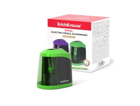 Electric sharpener ErichKrause Spiral, with container, assorted