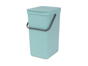 Trash can 16L with lid BRABANTIA Sort & Go, mint