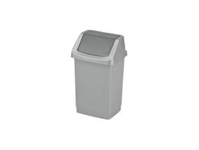 Trash 9L with movable lid Swing white