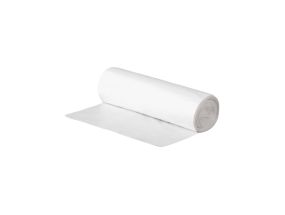 Garbage bag 25L (500x600mm) HDPE 10mic 35pcs/roll white MCLEAN