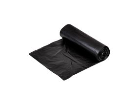 Garbage bag 40L (600x850mm) LDPE 40mic black 15pcs in a roll