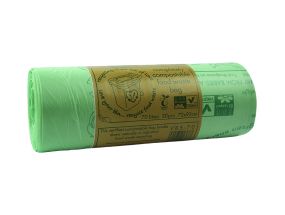 Garbage bag with strings 70L biodegradable 20pcs/roll VEGWARE