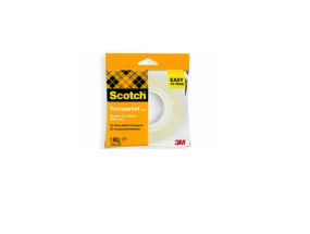 Scotch® 508 Transparent Tape, Easy Tear, 19 mm x 33 m