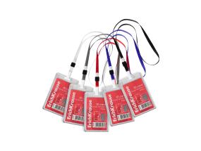 Kaardihoidja, vertikaalne koos kaelapaelaga  ERICH KRAUSE 54х86 mm, assortii