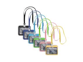 Kaardihoidja, horisontaalne koos kaelapaelaga, akrüülist  ERICH KRAUSE 85х54 mm, assortii