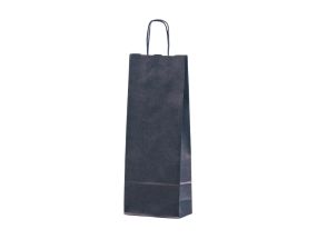 Gift bag for bottle dark blue