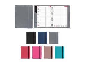 Книга-календарь BOSS Week А5 Универсальный, спиральный переплет, блестящая обложка (СИНИЙ) 00056/41168