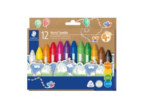 Жирный мел STAEDTLER Noris Jumbo 12 цветов