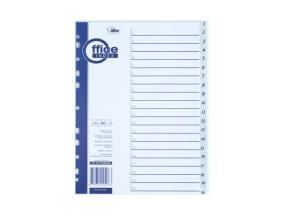 Registri vahelehed A4 1-20 hall plast Forpus