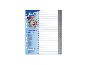 Registri vahelehed A4 Maxi A-Z hall plast