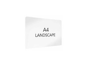 Reklaamalusinfoalus A4 kleebitav (horisontaalne) PVC