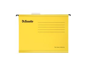 Hanging covers ESSELTE A4 cardboard yellow 25 pcs