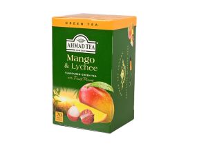Ice tea green AHMAD Mango & Lychee 20 pcs in an envelope