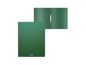 Ring binder ErichKrause® Matt Classic, with 2 rings, 24mm, A4, green (4 pcs in a bag)