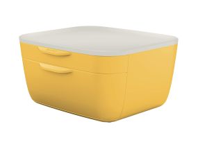 Sahtliboks lauale LEITZ Cosy 2-sahtlit kollane