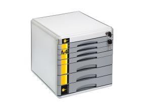 Sahtliboks lauale YELLOW One 7 sahtliga lukustatav, metall, hall