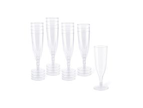 Plastic champagne goblet 100ml 6pcs in a pack SPINO