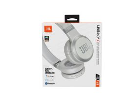 JBL Live 460, valge - Kõrvapealsed juhtmevabad kõrvaklapid
