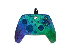 PDP, Xbox Series X|S &amp; PC, Glitch Green REMATCH Advanced Wired Controller - Pult
