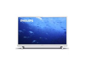 TV PHILIPS 24", LED LCD, HD, legs on the edges, white