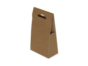 Gift boxes with handle 234x124x410 mm, 14E, brown