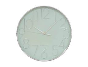 Seinakell 30cm taust heleroheline numbrid hõbedased, raam hõbedane