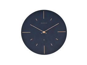 Wall clock 30 cm golden numbers