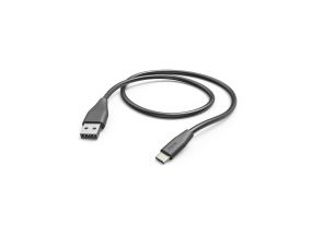 HAMA Charging Cable, USB-A, USB-C, 1,5m, must - USB kaabel