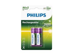Akupatareid PHILIPS AA 2600 mAh (2 tk)