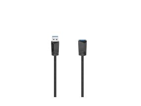 HAMA Extension Cable, USB-A 3.0 pikendus, 1,5 m, must - Kaabel