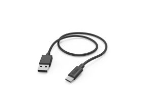 Зарядный кабель Hama USB-A USB-C 1 м черный - USB-кабель